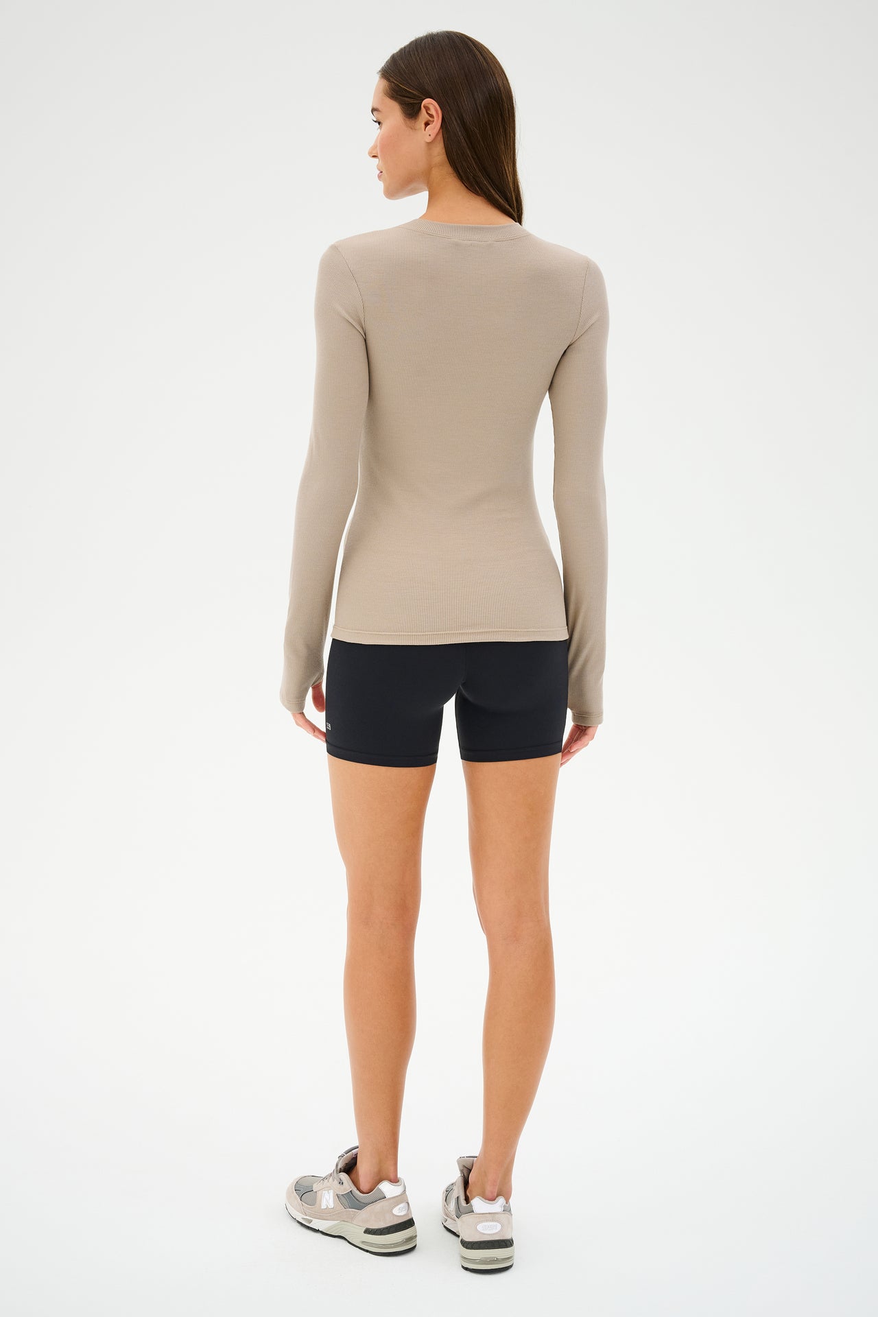 Louise Rib Long Sleeve - Latte