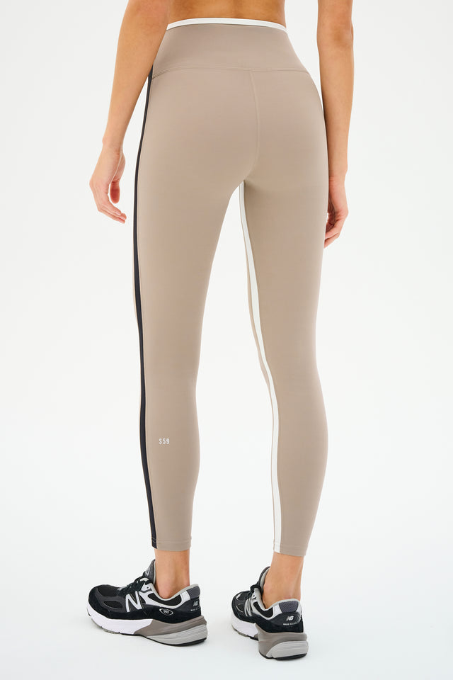 Sam High Waist Rigor 7/8 - Latte/Black