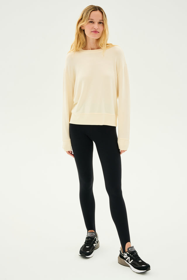 Sonja Fleece Sweatshirt - Creme