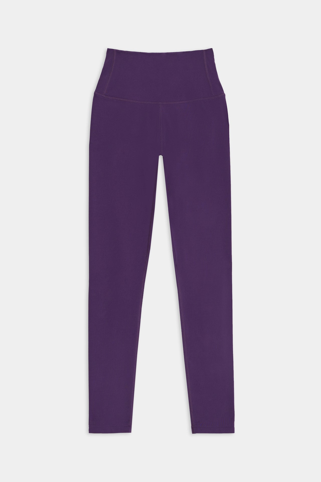 SPLITS59 Airweight High Waist Legging - Black Currant made of stretchy spandex fabric on a white background.