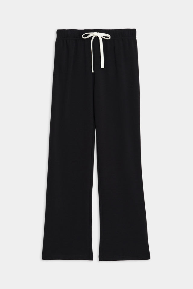 Brooks Fleece Cropped Flare sweatpants made from comfortable modal fabric on a white background. Brand: SPLITS59