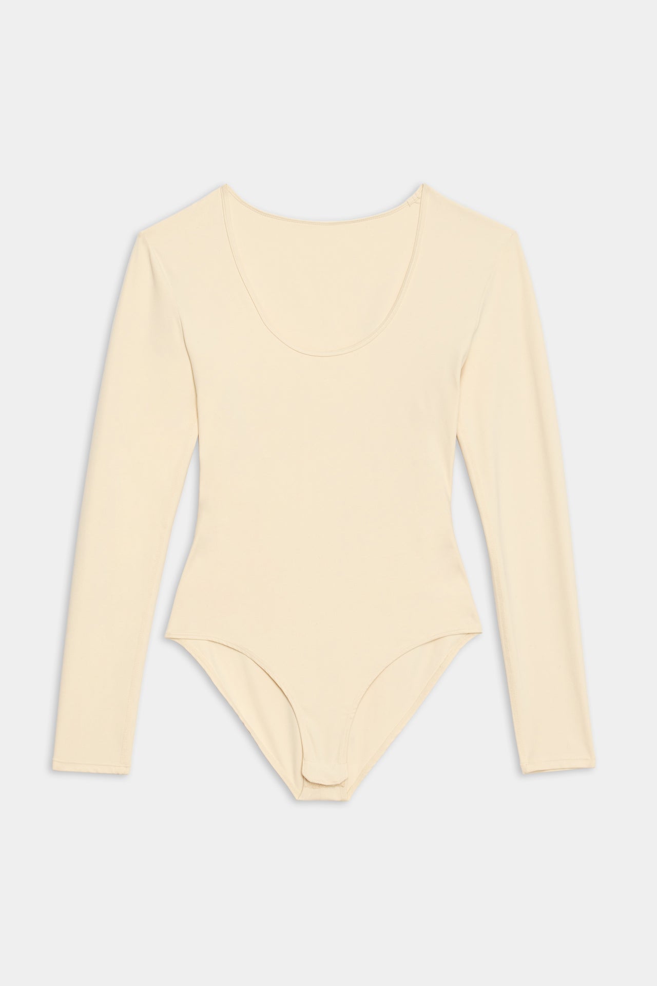 Airweight Scoop Neck Bodysuit - Creme