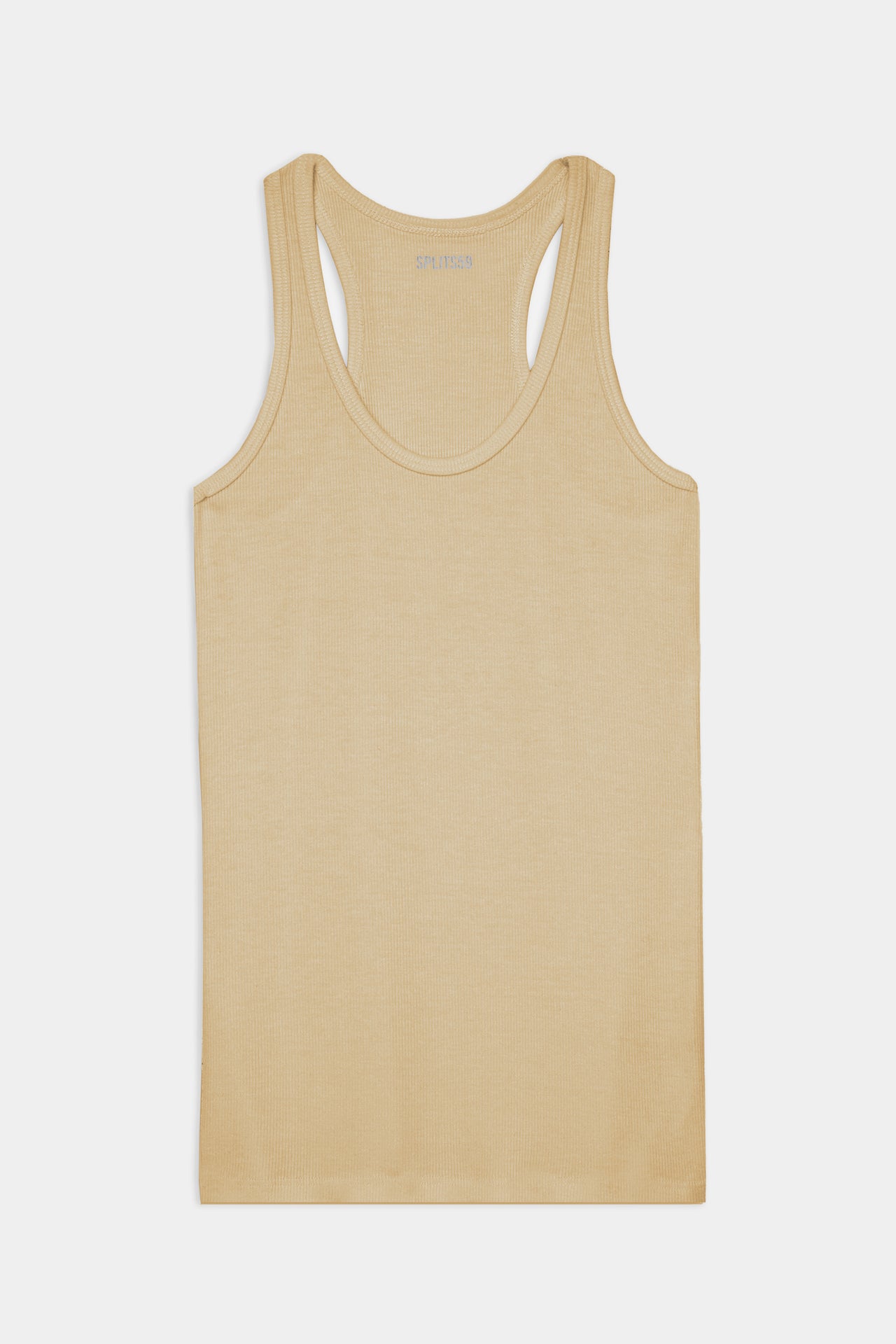 Beige tank top from the SPLITS59 Ashby Trio Bundle on a white background.